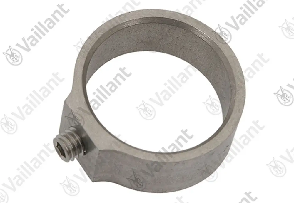 Einstellring aus Metall von Vaillant, runder Form mit seitlicher Schraube zur Befestigung, zur Verwendung in Heizsystemen.